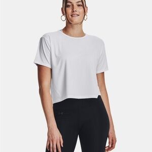 Under Armour Women's Loose White Crop Top Large